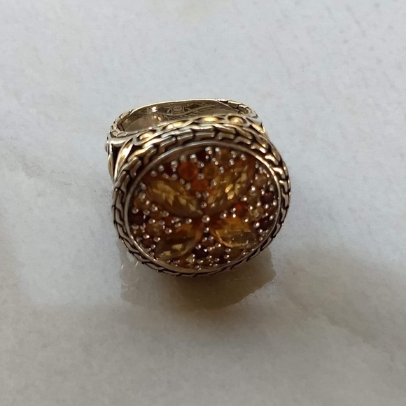 John Hardy kawung multi stone round ring size 6 - Picture 3 of 9